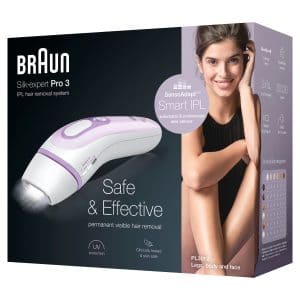 Braun Silk expert Pro 3 PL3012 Hvid&Lilla