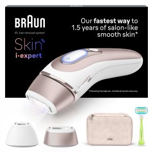 Braun IPL Skin i·expert At Home Hair Removal Free App Pouch Venus