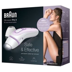 Braun Silk expert Pro 3 PL3132 Hvid&Lilla